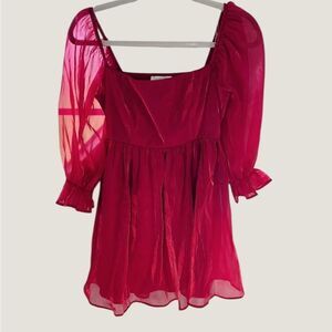 ✨3/$25✨ Red Peplum Women’s Dress